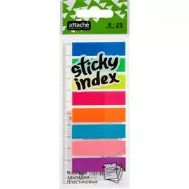 Пластиковые клейкие закладки Attache Selection 383731