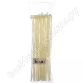 Пластиковый хомут keltos 4x300 (3.6x300) белый 100 шт 2037