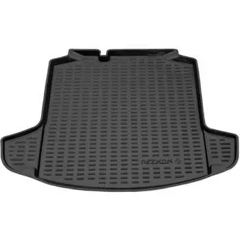 Пластиковый коврик в багажник для Skoda Rapid 14-н.в. REZKON