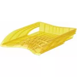 Пластиковый лоток для бумаг ErichKrause S-Wing Neon 51507