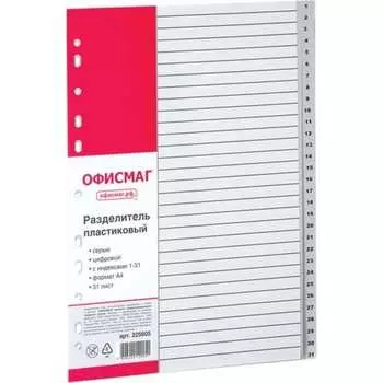 Пластиковый разделитель ОФИСМАГ 225605