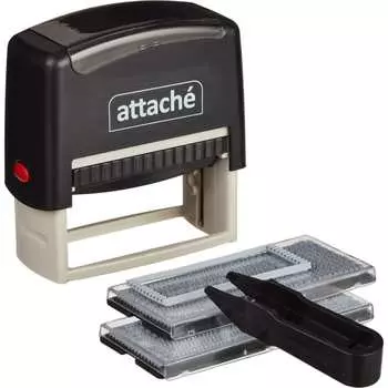 Пластиковый самонаборный штамп Attache 1348208