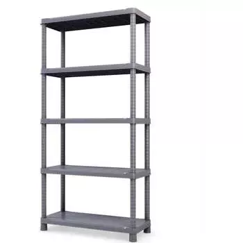 Пластиковый стеллаж ТУБА-ДУБА сб 900.5 серый