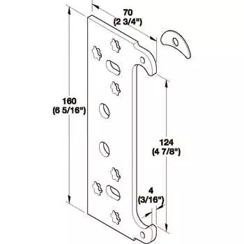 Пластина-крепеж Hafele Tectus TE 240 3D 924.17.098