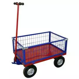 Платформенная тележка с поворотной осью 700х1200х300 литые колеса rusklad тпоб 5 с