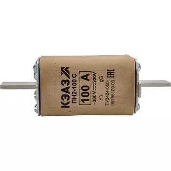 Плавкая вставка КЭАЗ ПН2 100 С 100А У3 110874