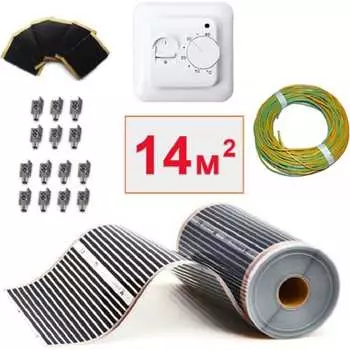 Пленочный электрический теплый пол ТеплоСофт 14м.кв.