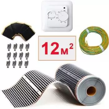 Пленочный электрический теплый пол ТеплоСофт 12м.кв.