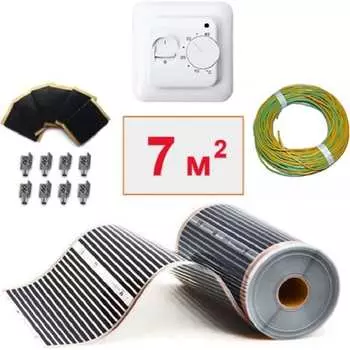 Пленочный электрический теплый пол ТеплоСофт 7м.кв.