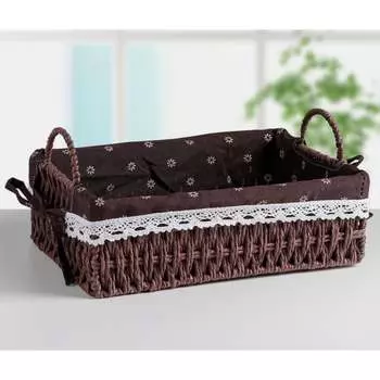 Плетеная корзина для хранения Доляна