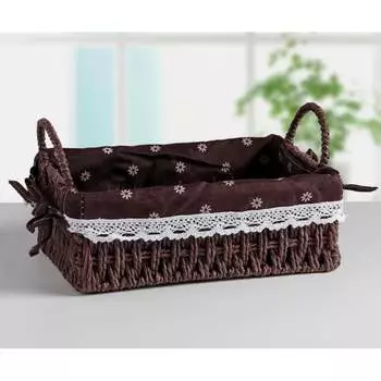 Плетеная корзина для хранения Доляна