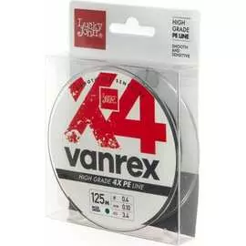Плетеная леска Lucky John Vanrex х4 BRAID Moss Green 125/010 LJ4114-010