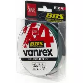 Плетеная леска Lucky John Vanrex BBS х4 BRAID Moss Green 125/032 LJ4114-032