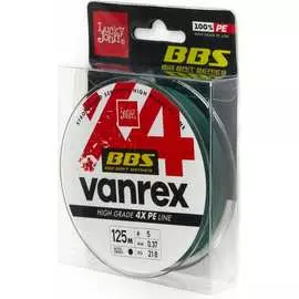 Плетеная леска Lucky John Vanrex BBS х4 BRAID Moss Green 125/037 LJ4114-037