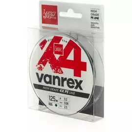 Плетеная леска Lucky John Vanrex х4 BRAID Moss Green 125/008 LJ4114-008