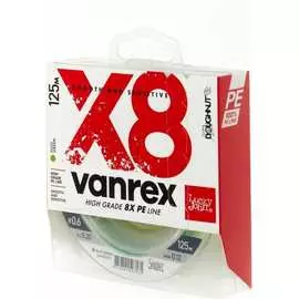 Плетеная леска Lucky John Vanrex х8 BRAID Fluo Green 125/012 LJ4118-012