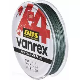 Плетеная леска Lucky John Vanrex BBS х4 BRAID Moss Green 4114-040