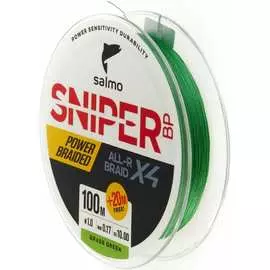 Плетеная леска Salmo Sniper BP ALL R BRAID х4 Grass Green 120/017 4931-017