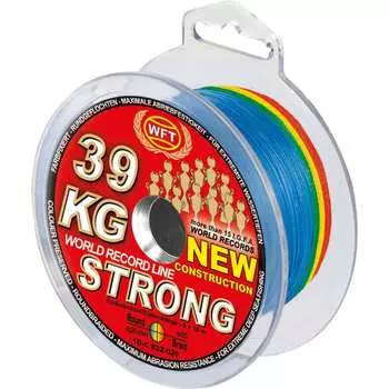 Плетеная леска WFT KG STRONG Multicolor 1D-C-822-025