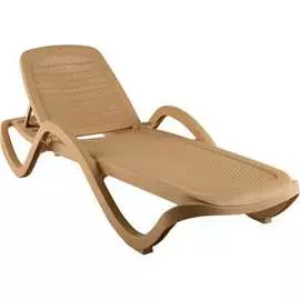 Плетеный шезлонг ELLASTIK-PLAST