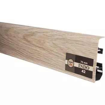 Плинтус Arbiton Indo 42 Дуб Песочный, 2500x70x26 мм 112501