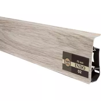 Плинтус Arbiton Indo 02 Ясень Северный, 2500x70x26 мм 61587