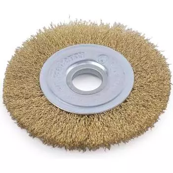 Плоская латунированная щетка для УШМ VIRA 576125