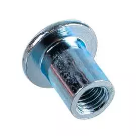 Плоская оцинкованная гайка-втулка Tech-Krep М6х12 мм (4 шт.) 127415