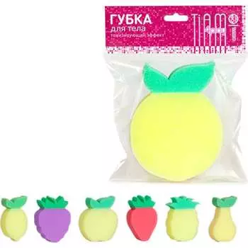 Плоская однослойная губка для тела TIAMO