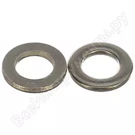 Плоская шайба госкреп din 125 m6 нержав. сталь 300 шт., пласт. конт. кн.100070