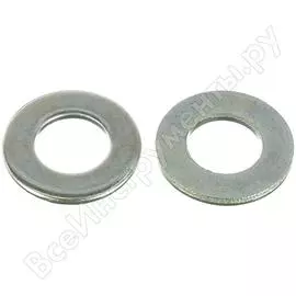 Оцинкованная плоская шайба КрепСтройГрупп М10 DIN125 (1 кг) 145155