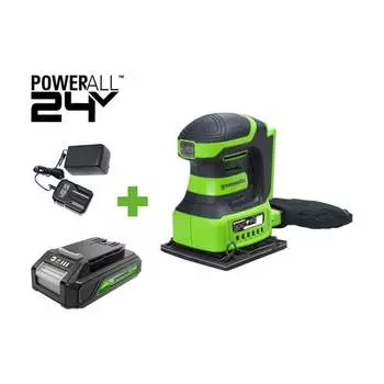 Плоская шлифовальная машина GreenWorks G24SS14 3100507VUA