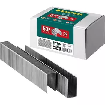 Плоские скобы для степлера KRAFTOOL тип 53F 22 мм 5000 шт. 31787-22