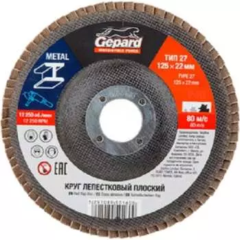 Плоский круг лепестковый Gepard GP5016-100