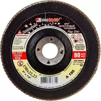 Плоский лепестковый круг Luga-Abrasiv КЛТ1 4603347276310
