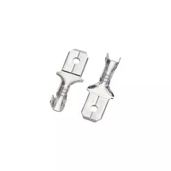 Плоский неизолированный луженый разъем КВТ 89247