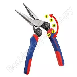 Плоскогубцы с поворотной головой 200 мм workpro w031182