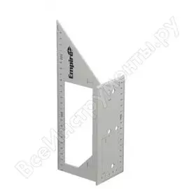 Плотницкий угольник-линейка алюминиевый, 90 мм empire eps90mm 5132003154