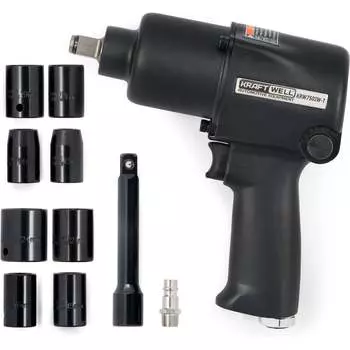Пневматический ударный гайковерт KraftWell KRW750IW-T