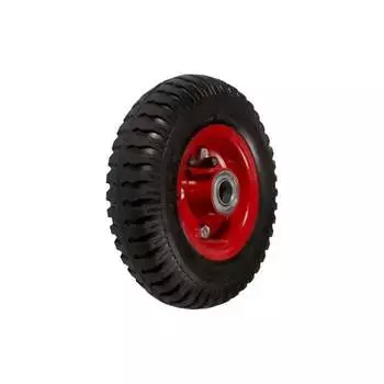 Пневматическое колесо TOR PR 1401 металлический обод, симметричная ступица, шарикопшипник (200 мм, ось 20 мм, 2.50-4) 1031438