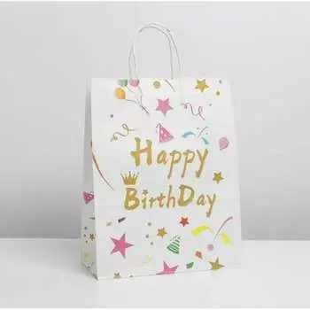 Подарочный крафтовый пакет EUROHOUSE