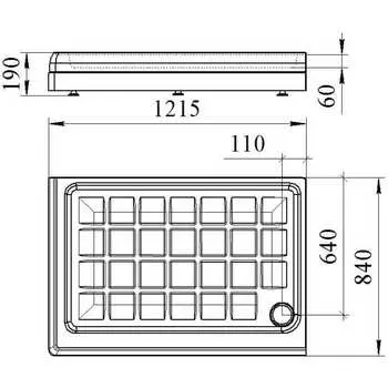 Поддон к душевому углу Радомир Верчелли 1-11-0-1-0-012