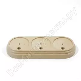 Тройная подложка для розетки Interior Electric Арбат ПД3010