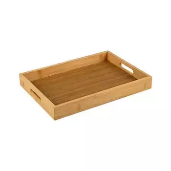 Поднос Mallony из бамбука с ручками foresta di bambu, р-р: 41x30x5 см 106474
