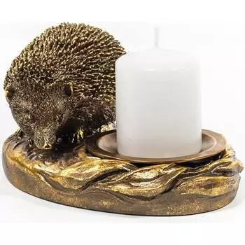 Подсвечник BOGACHO Ежик Барб бронзовый 72047/бронзовый