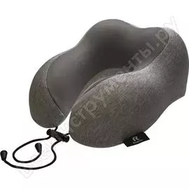 Подушка для путешествий roadlike с эффектом памяти, серая travel kit