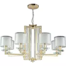 Подвесная люстра Crystal lux NICOLAS SP-PL8 GOLD/WHITE