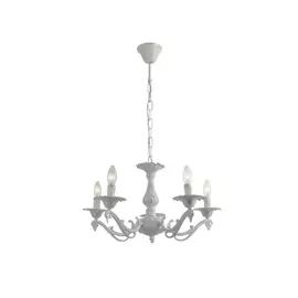 Подвесная люстра imex классическая 5х60вт е14 kl.30322-5-p wh