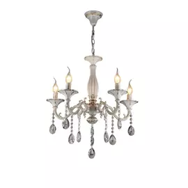 Подвесная люстра imex классическая 5х60вт e14 kl.3056-5-p wh