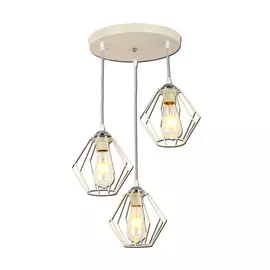 Подвесная люстра imex лофт, 3х60вт, e27 md.3099-3-p wh+ch